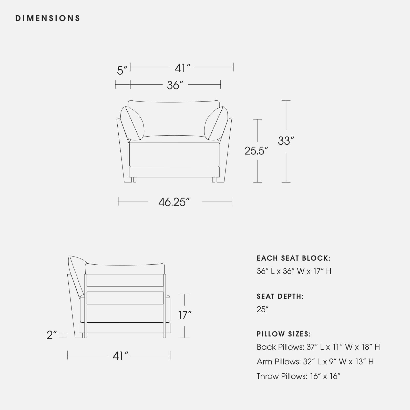 Modular Bondi Espresso Armchair in Poppy Orange | Memory Foam Blend - Image 6