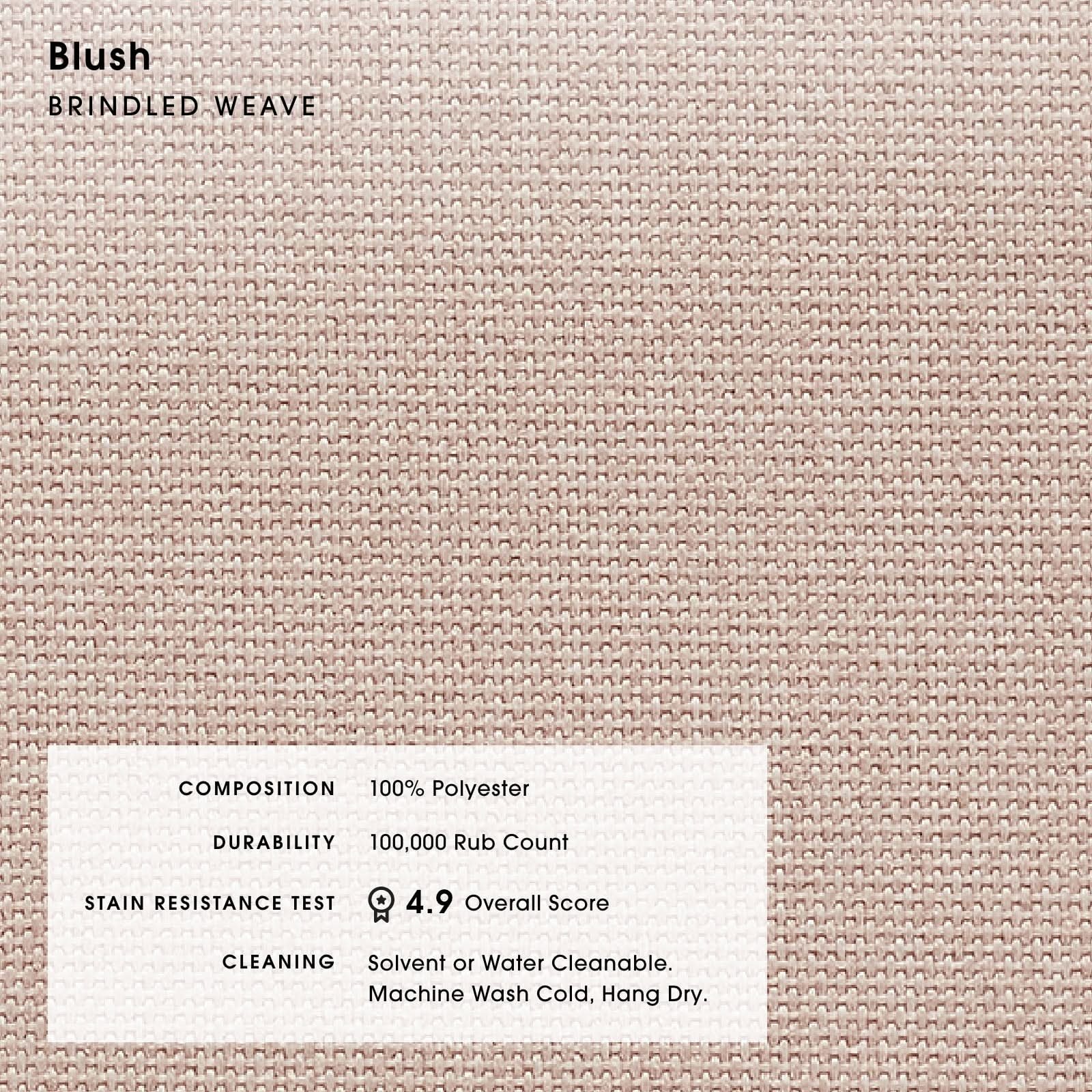 Modular Bondi Black End Chair in Blush | Classic Blend - Image 5